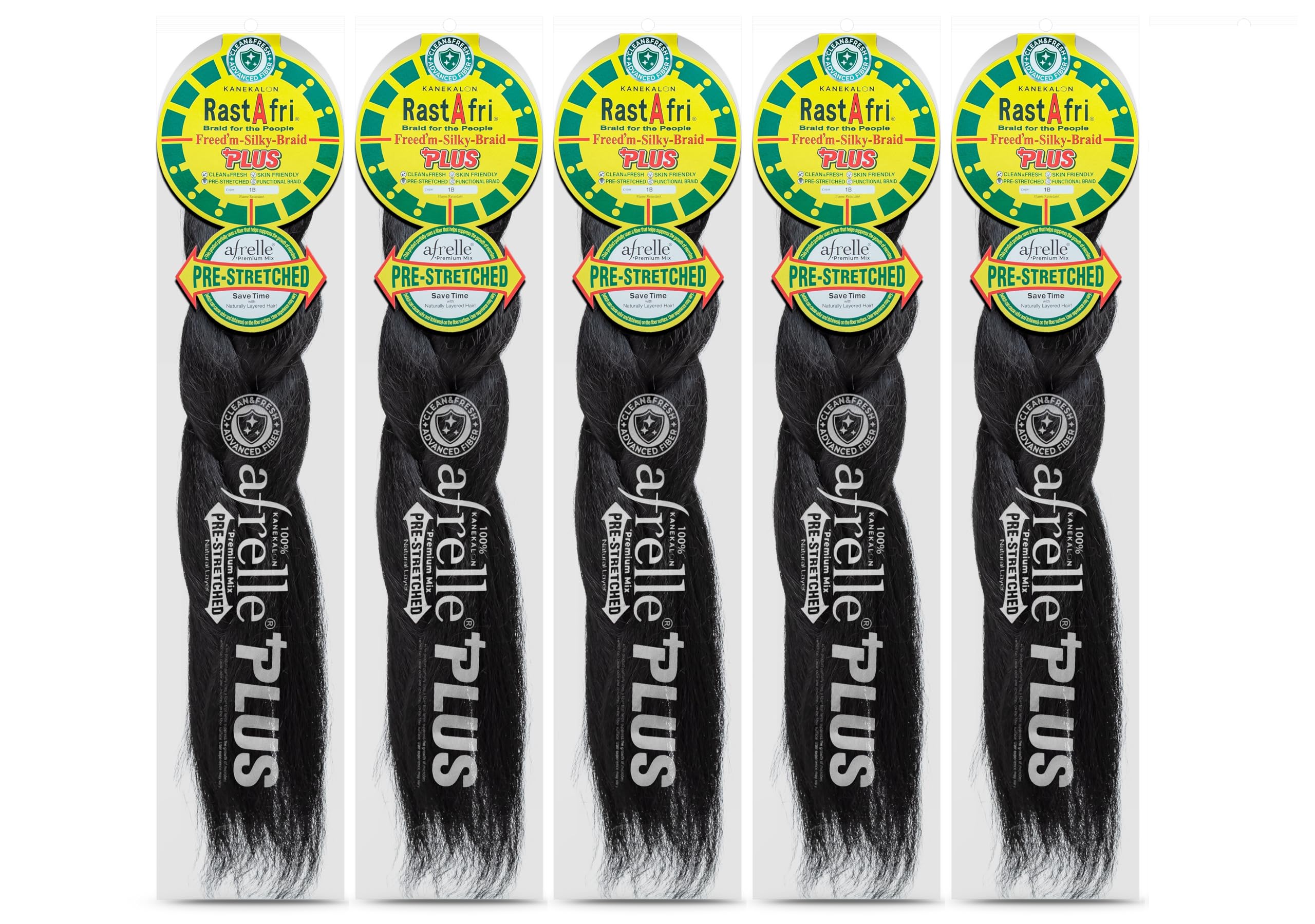 Amazon.com : RastAfri Pre-Stretched Silky Braiding Hair (5 Single